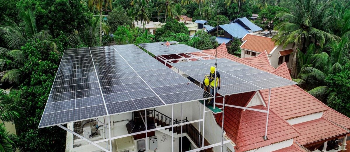 Solar Panels on rooftop